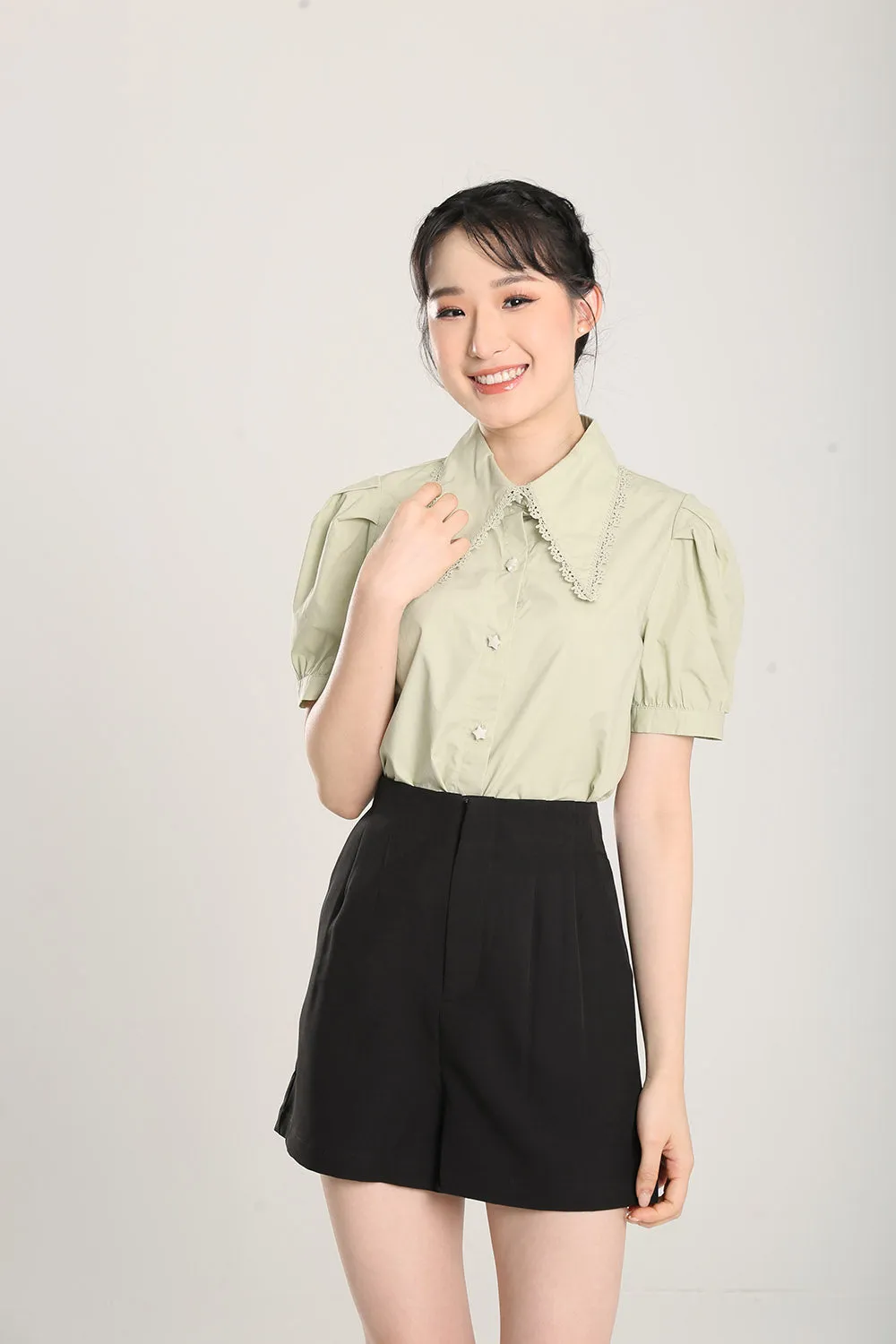 Christal Top in Sage