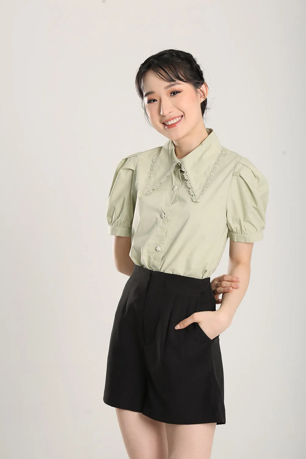 Christal Top in Sage