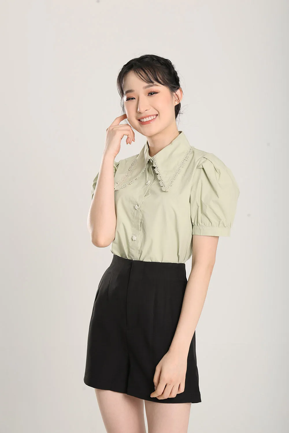 Christal Top in Sage