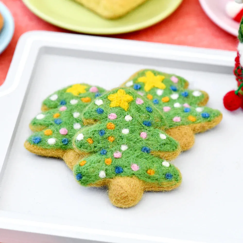 Christmas Tree Cookie Felt Play Food