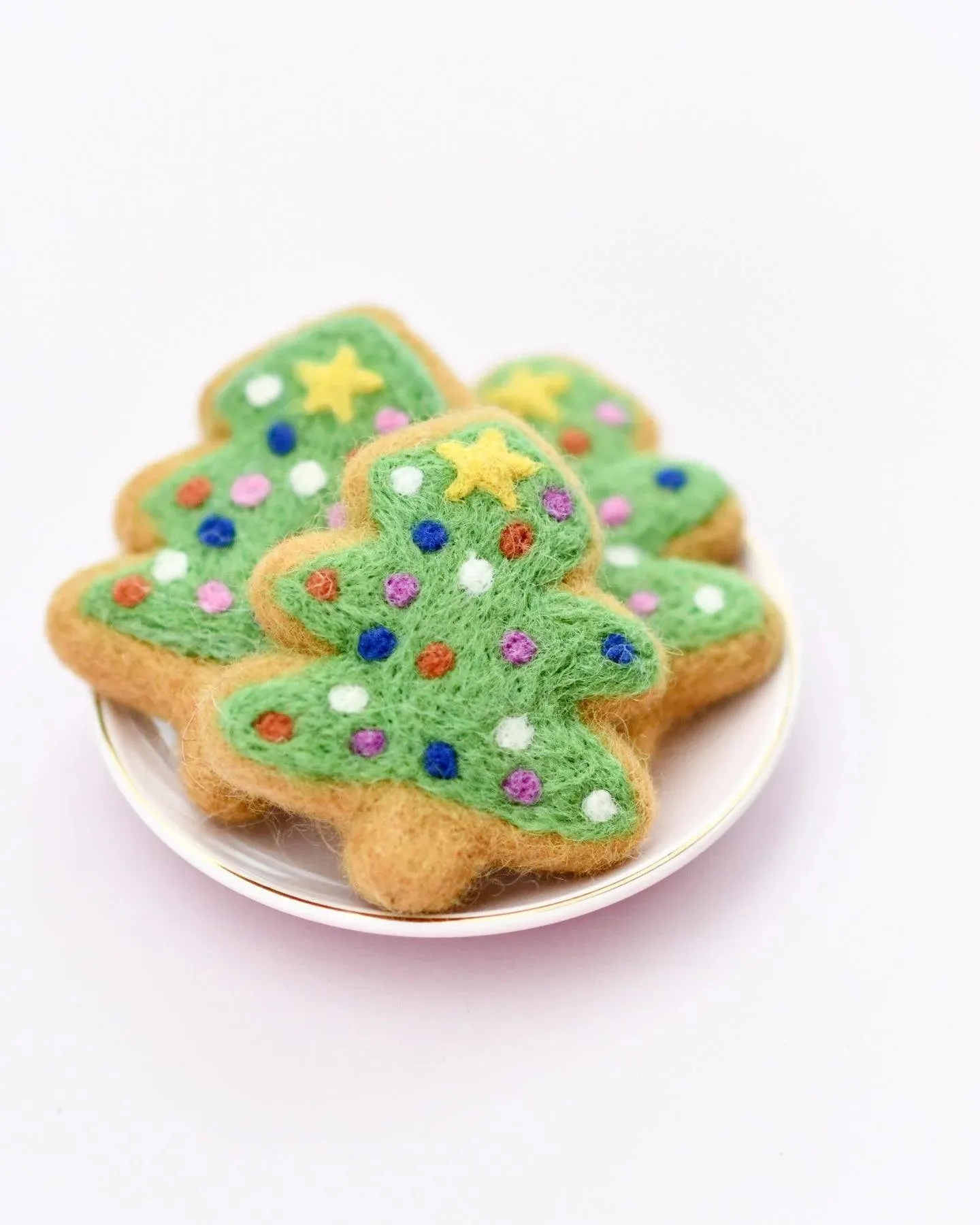 Christmas Tree Cookie Felt Play Food