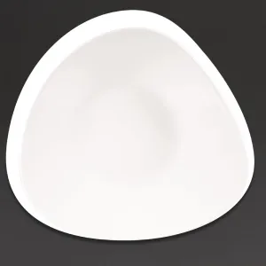Churchill Lotus Triangular Shallow Bowls White 238mm (Pack of 12) - CW558