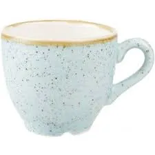 CHURCHILL STONECAST DUCK EGG ESPRESSO CUP; CAP.: 3.5OZ/3.50CL