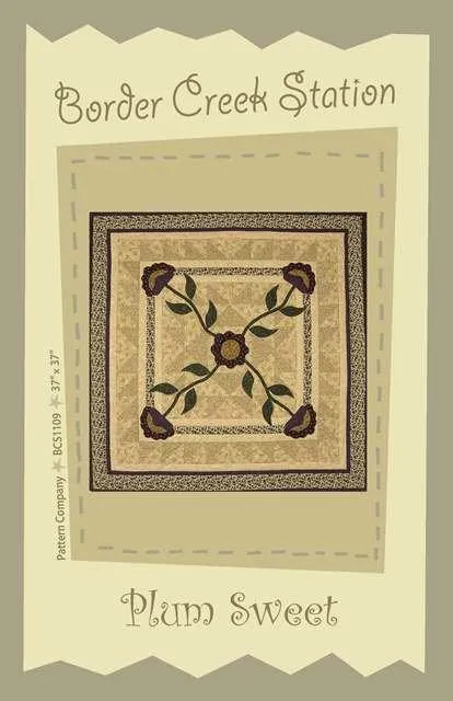 Clearance - Plum Sweet Pattern by Border Creek Station