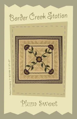 Clearance - Plum Sweet Pattern by Border Creek Station