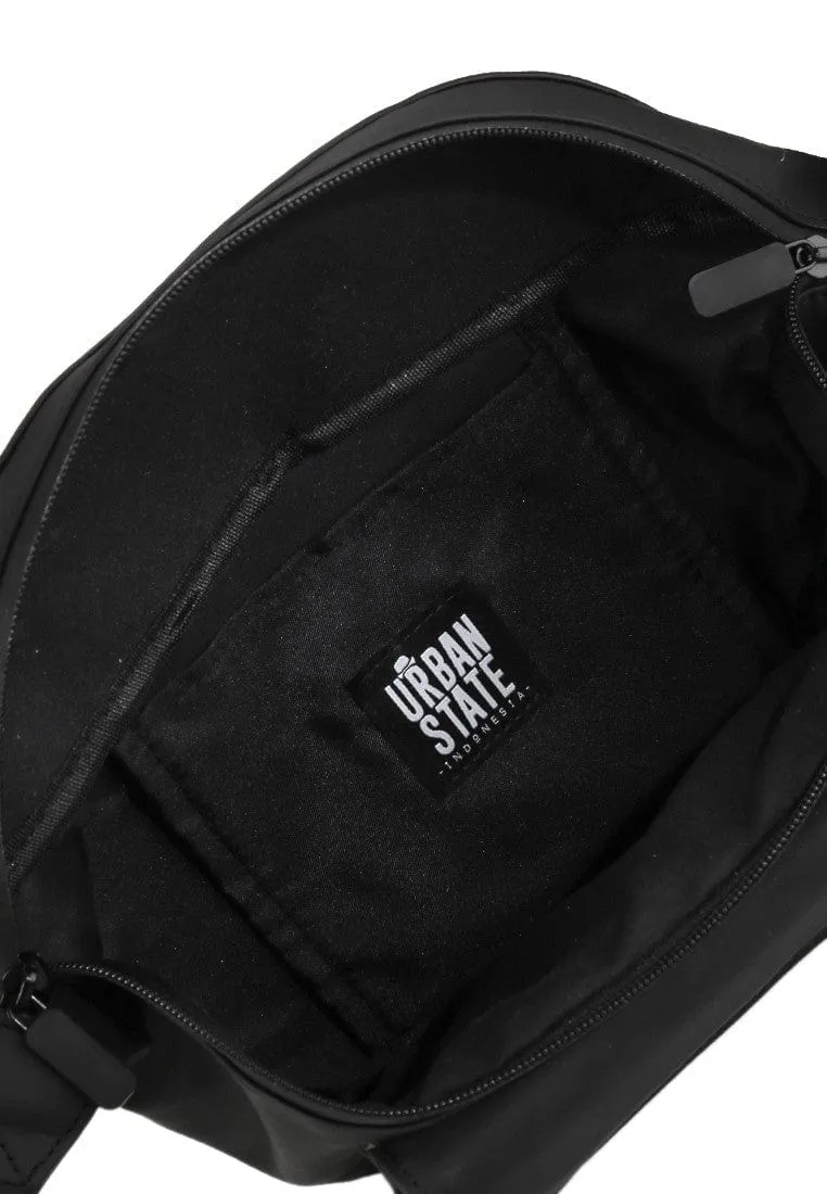 Coated Dry League Flap Waistpack - Black