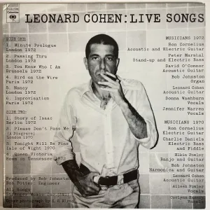 COHEN, LEONARD = LIVE SONGS (CDN 1973) (USED)