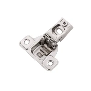 Concealed Self-Closing 1/4 In. Overlay Face Frame Polished Nickel Hinges (2-Pack)