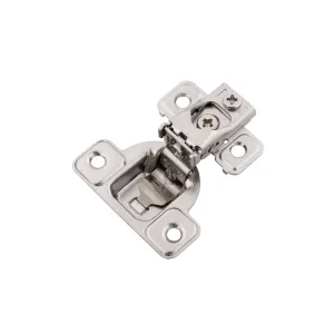 Concealed Self-Closing 3/4 In. Overlay Face Frame Polished Nickel Hinge(2-Pack)