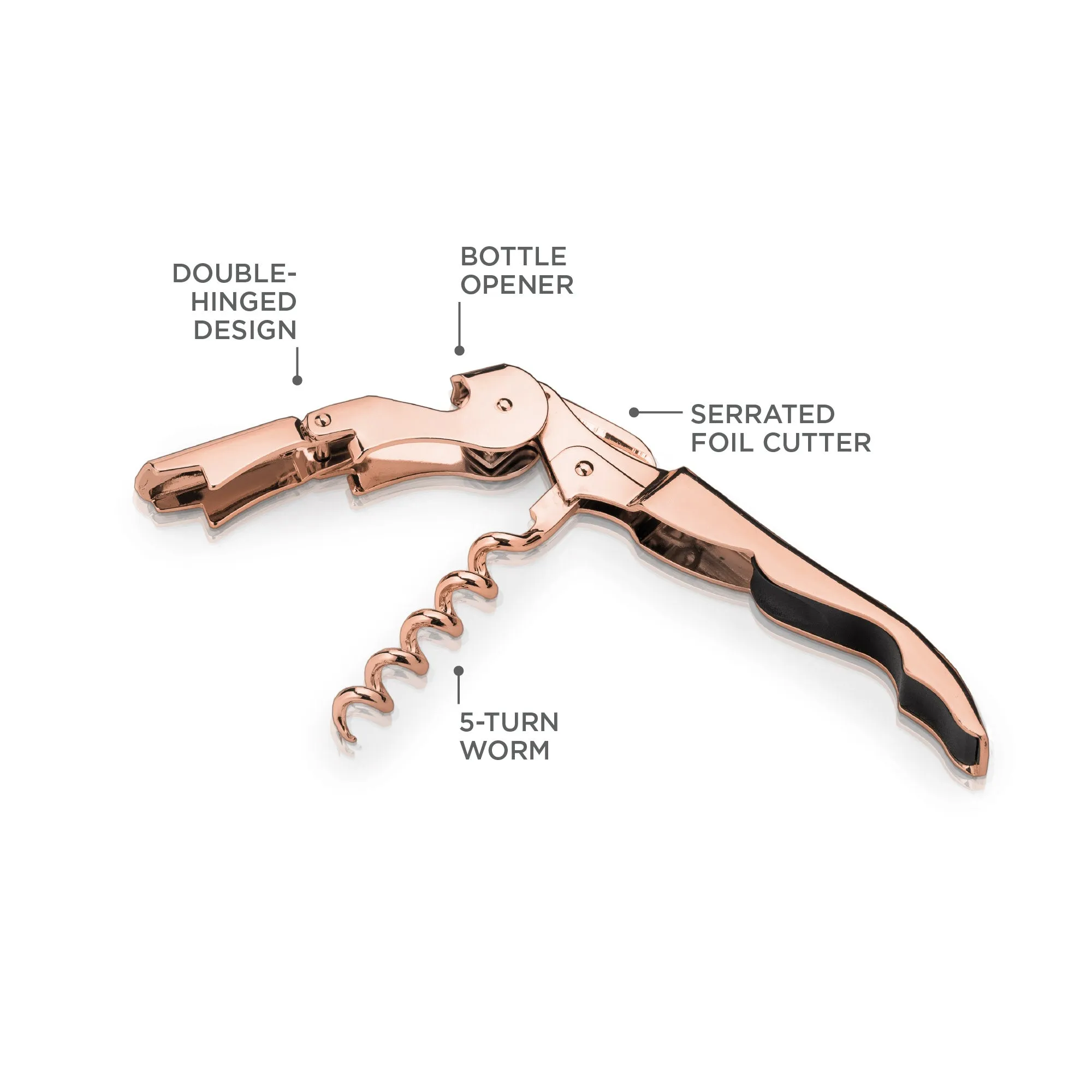 Copper Signature Double Hinged Corkscrew