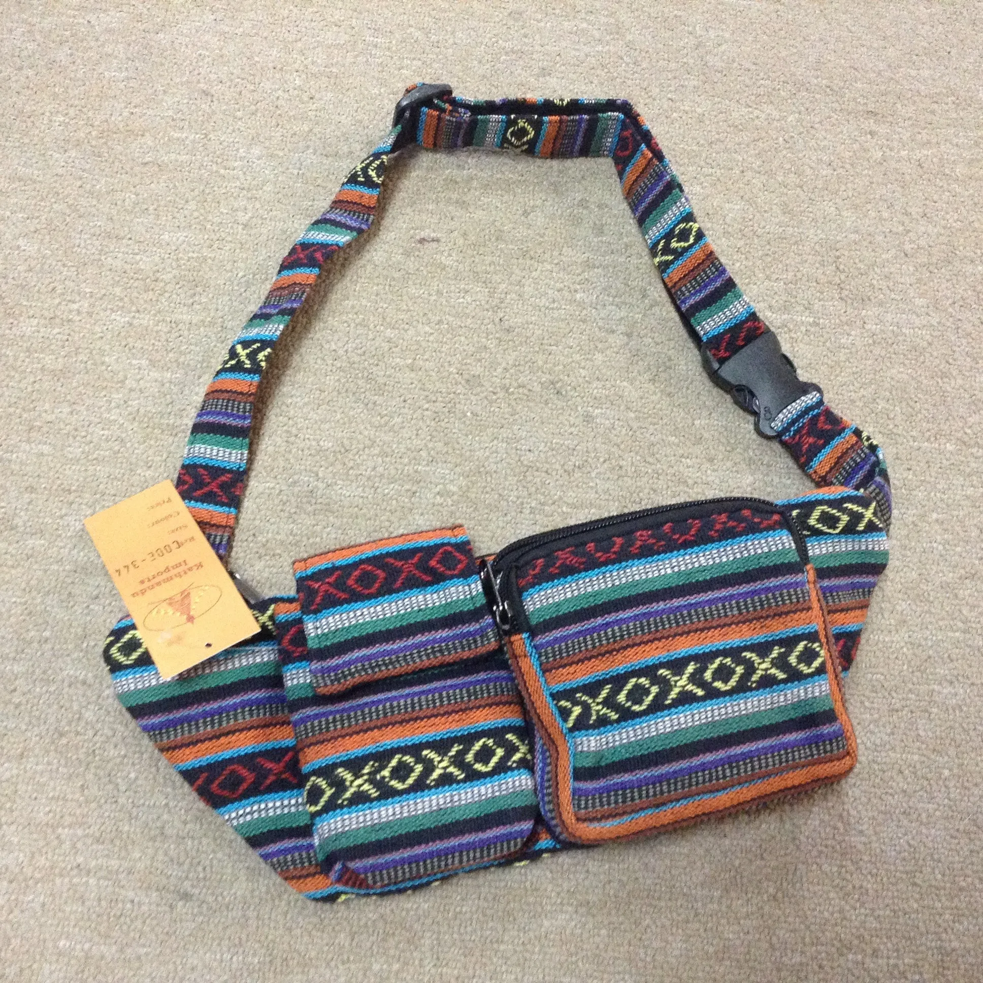 Cotton Tribal Print Belt Pouch