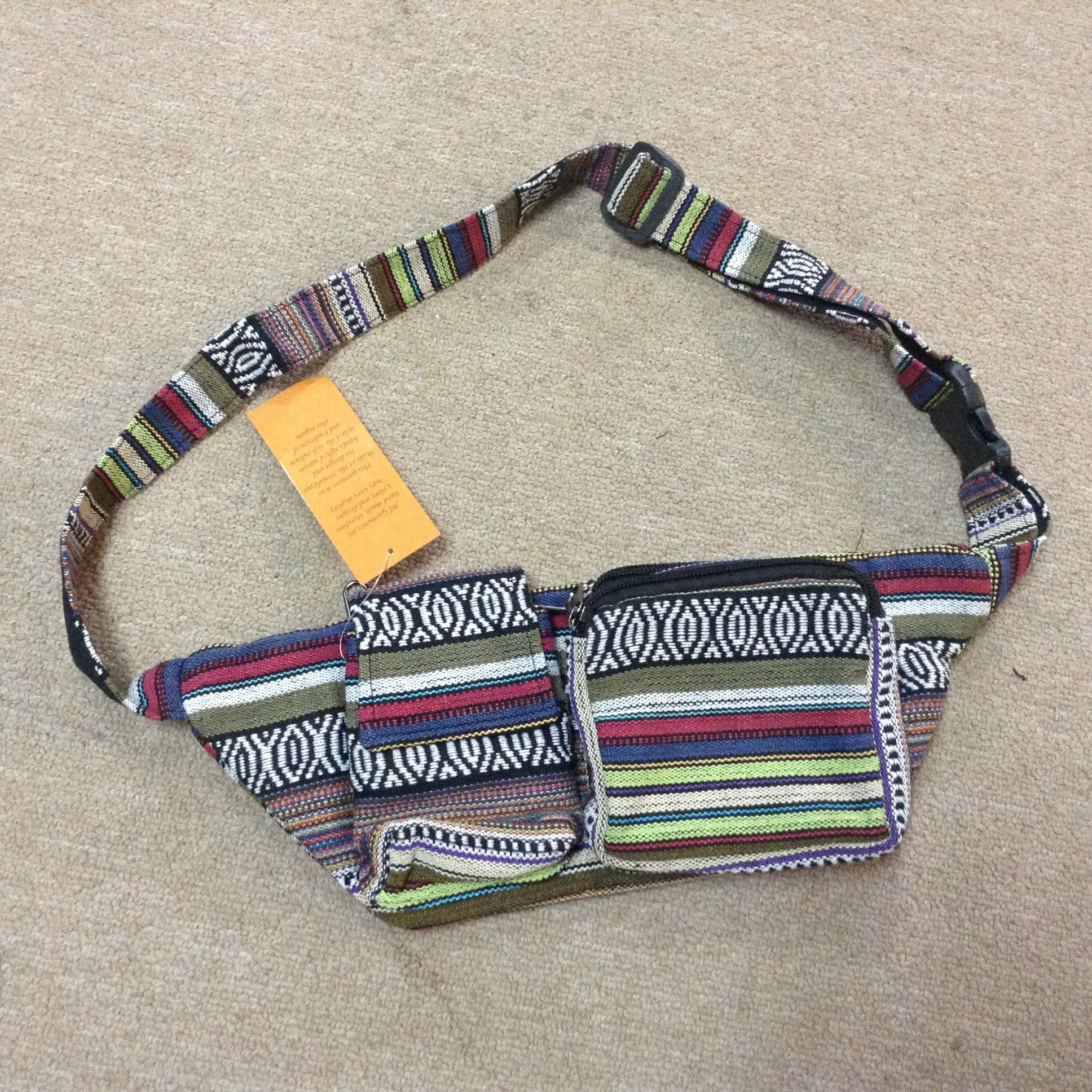 Cotton Tribal Print Belt Pouch