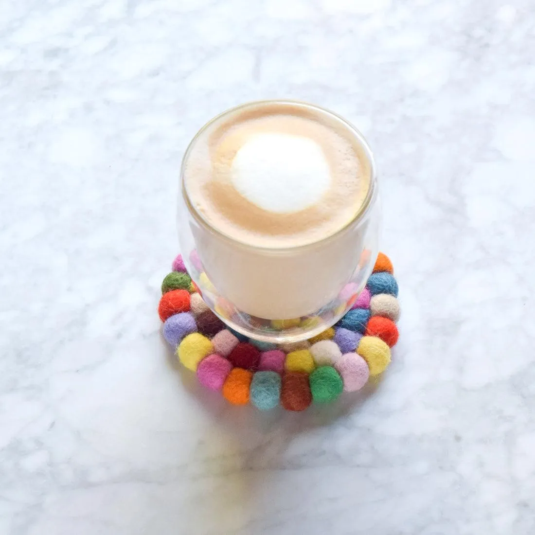 Cup Coasters - Colourful Bundle of 6