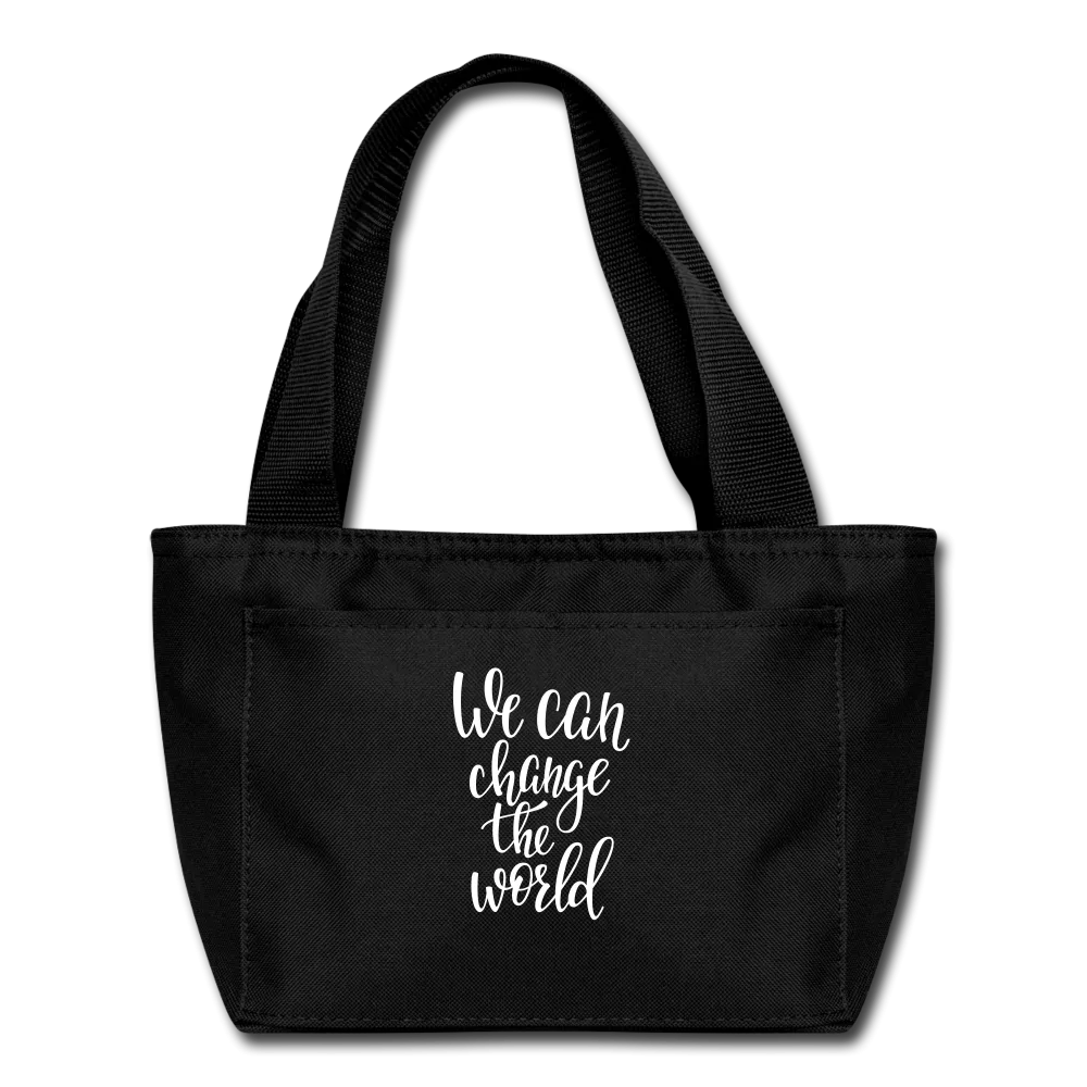 Custom  Inspirational Lunch Bag (We Can Change the World )