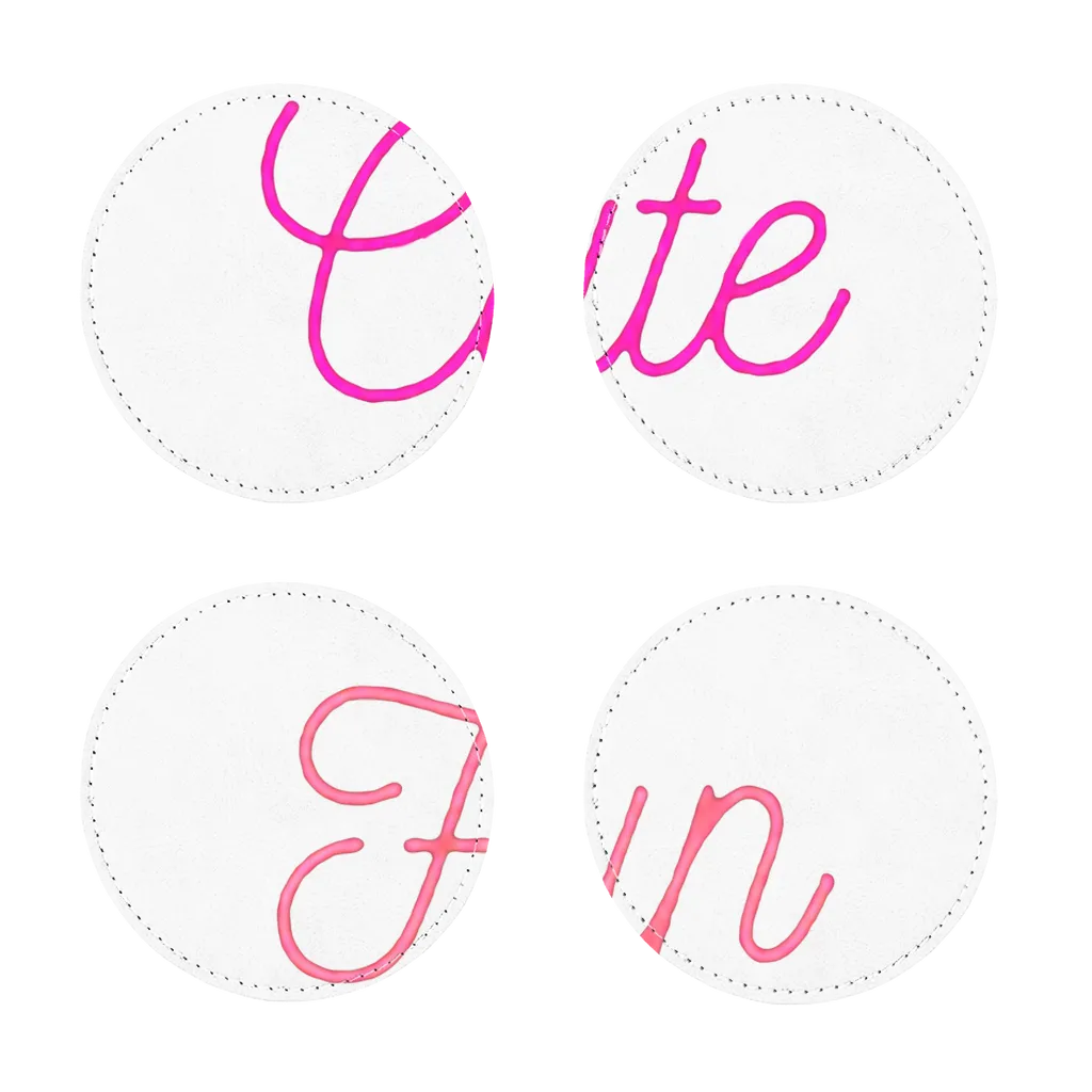 Cute and Fun Sublimation Coasters Pack of Four