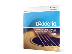 D'Addario EJ16 - Phosphor Bronze LIGHT 12-53