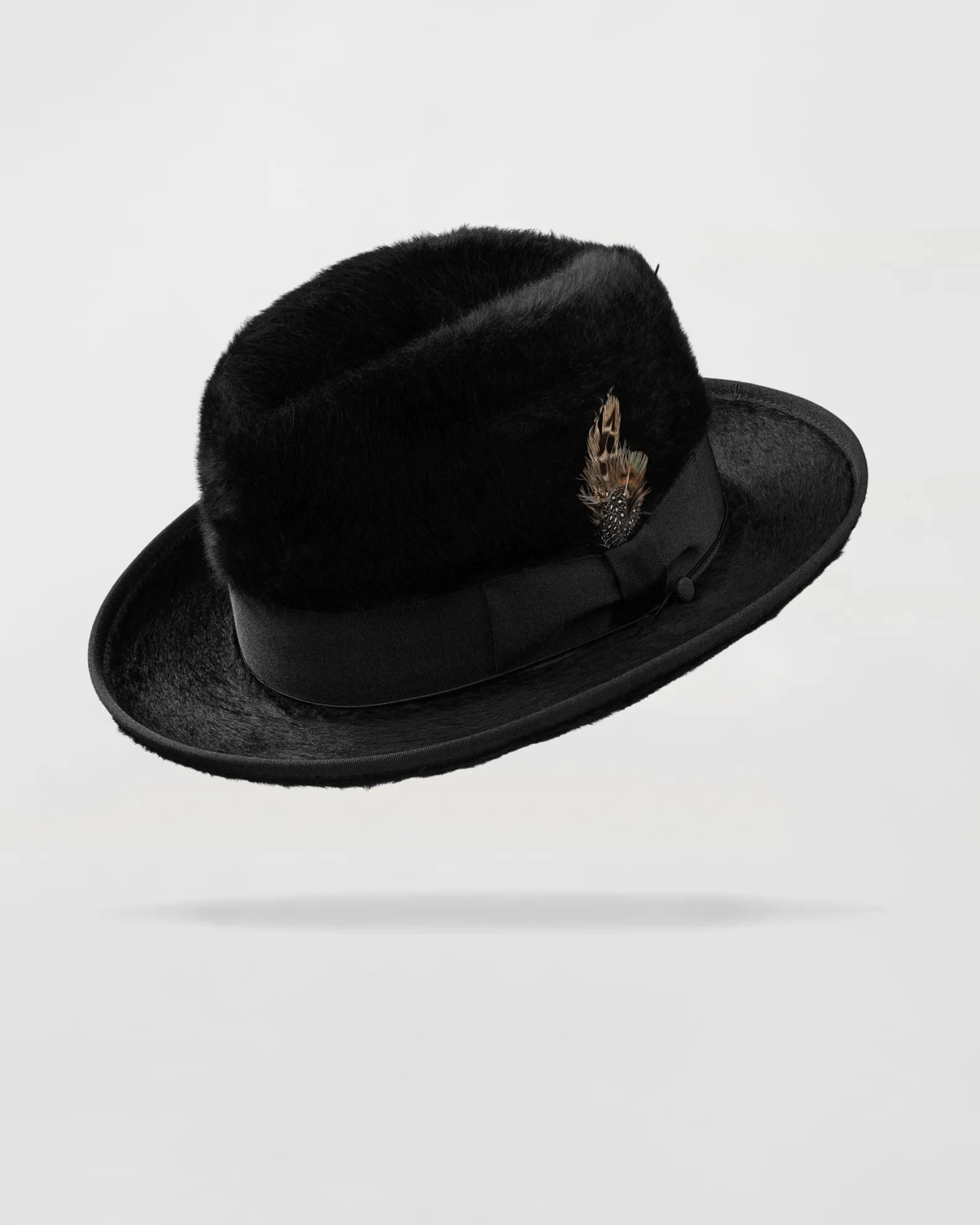 Dapper Gent's Fedora Homburg Beaver Hat
