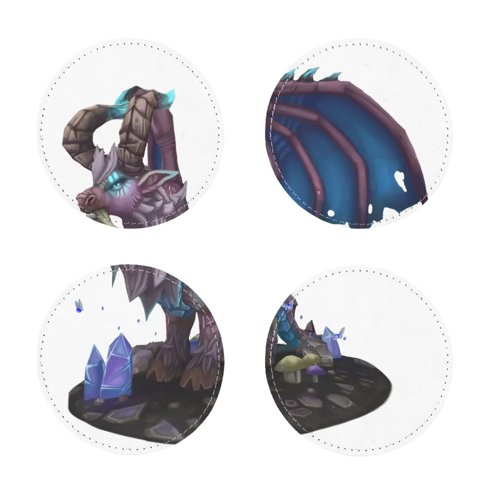 Deviant Dungeon Lurker Sublimation Coasters Pack of Four
