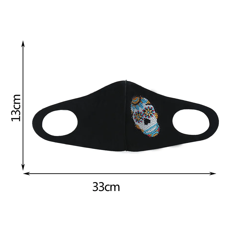 DIY Part Drill Diamond Painting Face Mask Kit Artwork Craft (AA461 Skull)