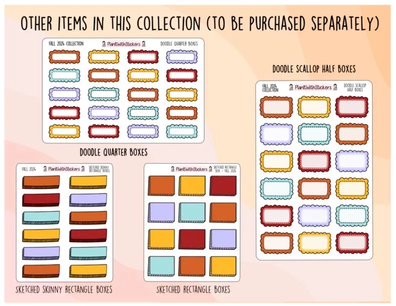 Doodle Scallop Quarter Box - Fall 2024 Colours