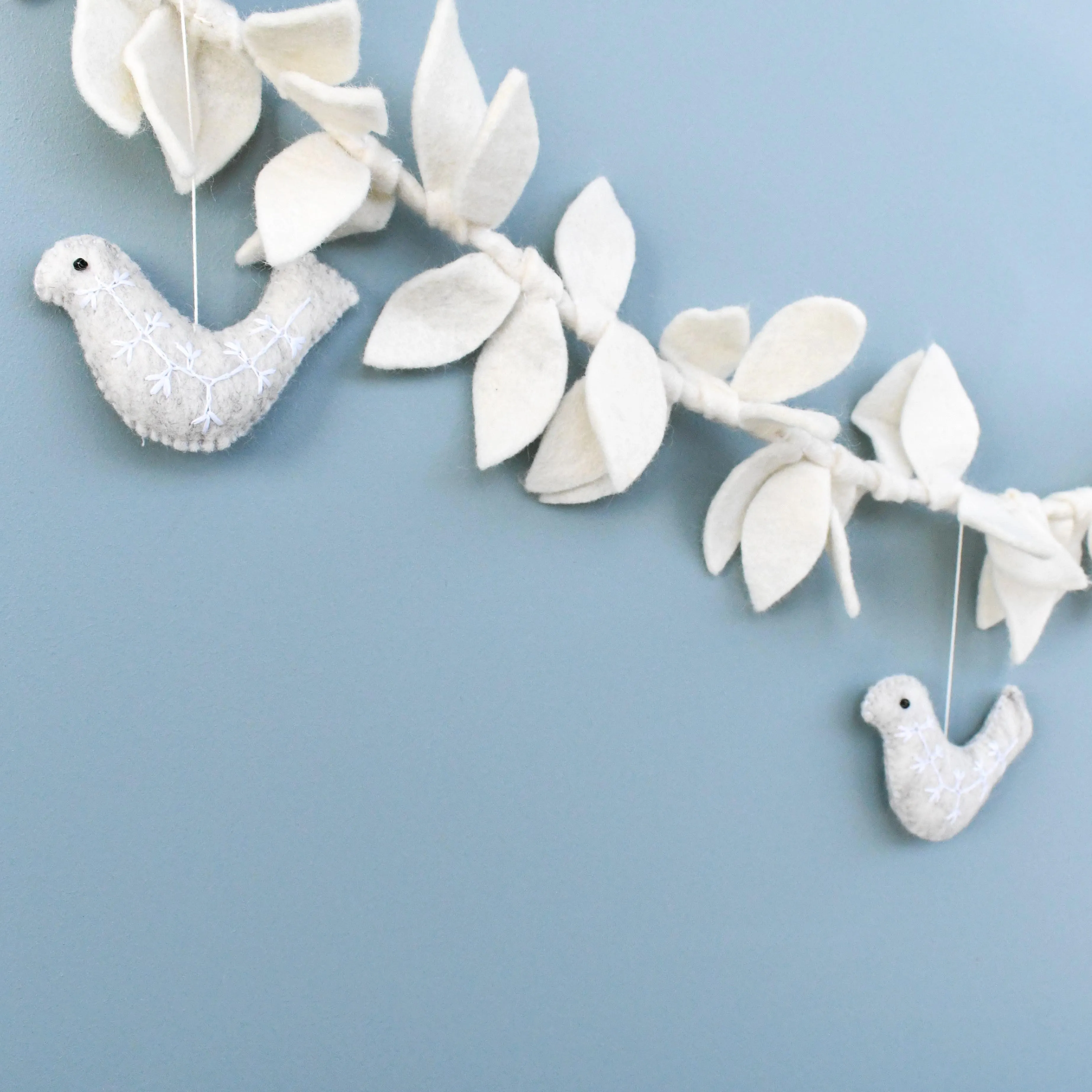 Doves and Leaves Garland
