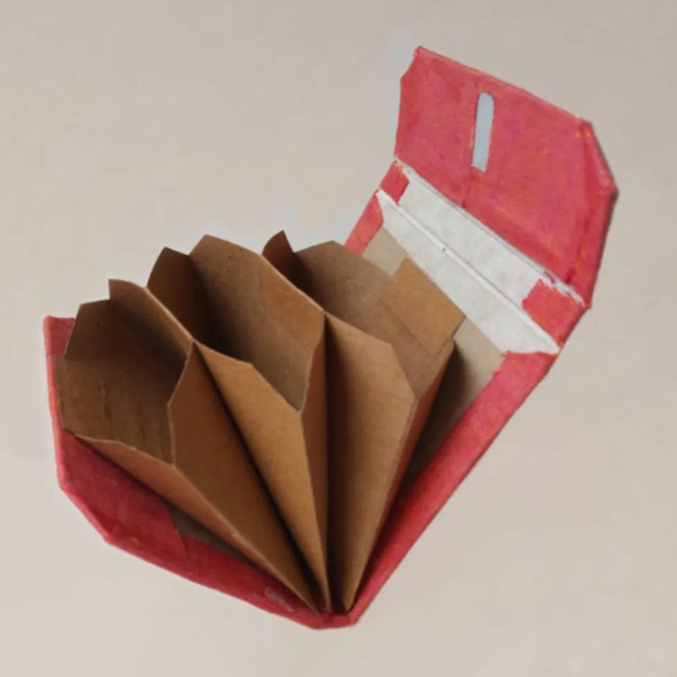 Ecofriendly Sleek Wallet- Red