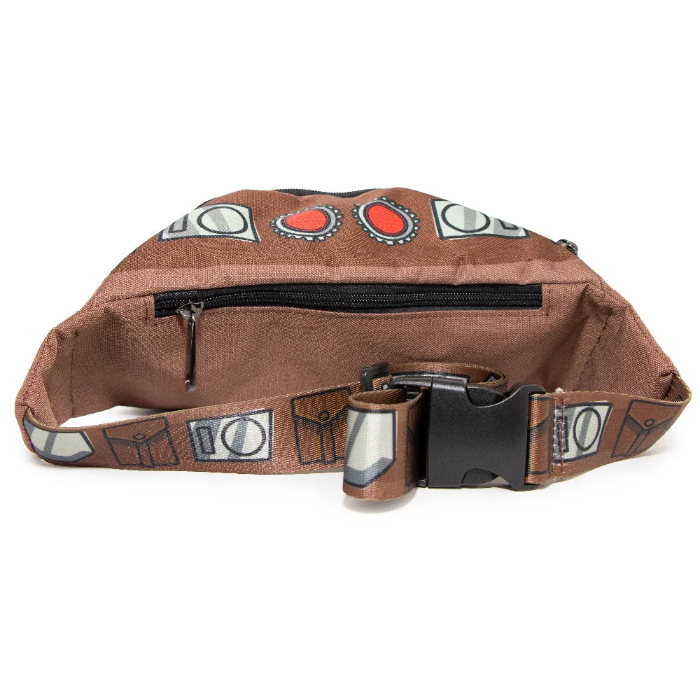 Fanny Pack - Star Wars The Mandalorian Beskar Armor Bounding Brown Grays Reds
