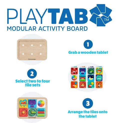 Fat Brain PlayTab Modular Tiles: Sensory Set 1