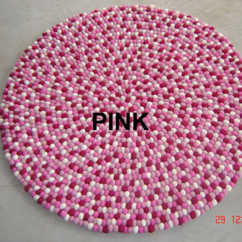 Felt Ball Rug Samples