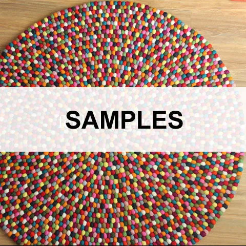 Felt Ball Rug Samples