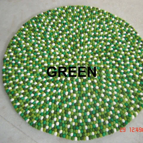 Felt Ball Rug Samples