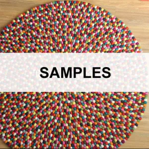 Felt Ball Rug Samples