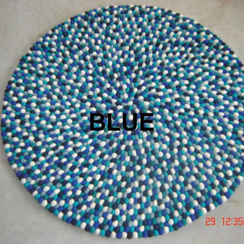 Felt Ball Rug Samples