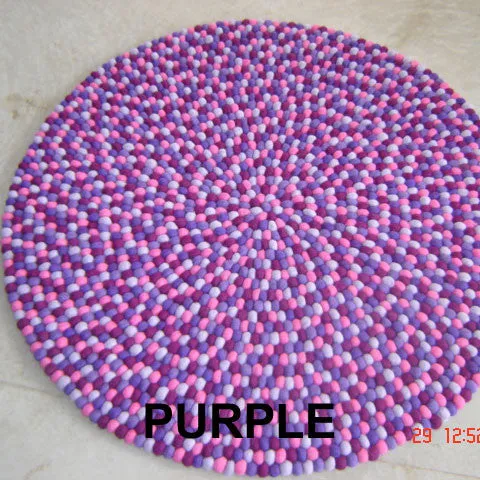 Felt Ball Rug Samples