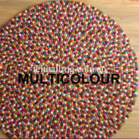 Felt Ball Rug Samples