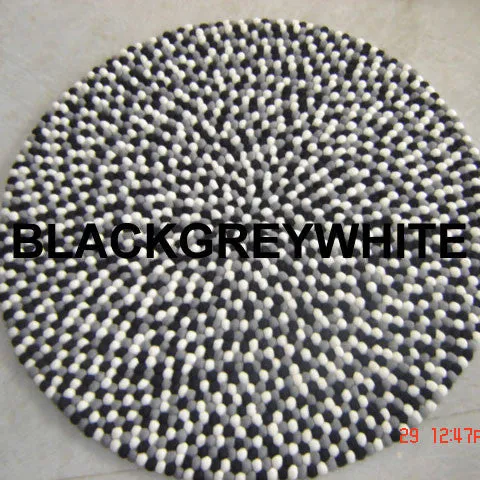 Felt Ball Rug Samples
