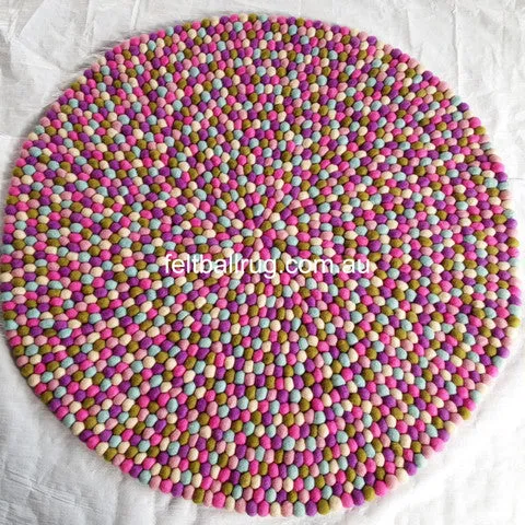 Felt Ball Rug Samples