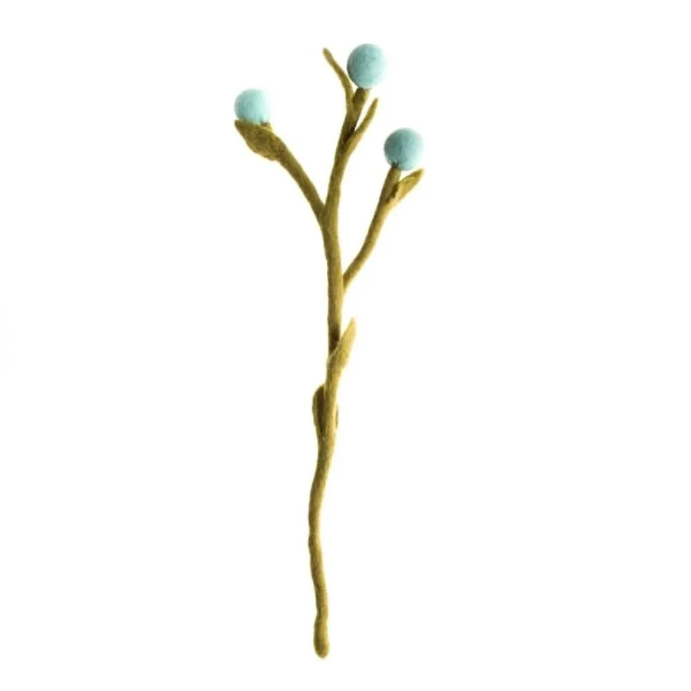 Felt Billy Buttons Stem - Pick Your Favorite