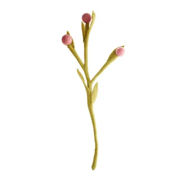 Felt Billy Buttons Stem - Pick Your Favorite