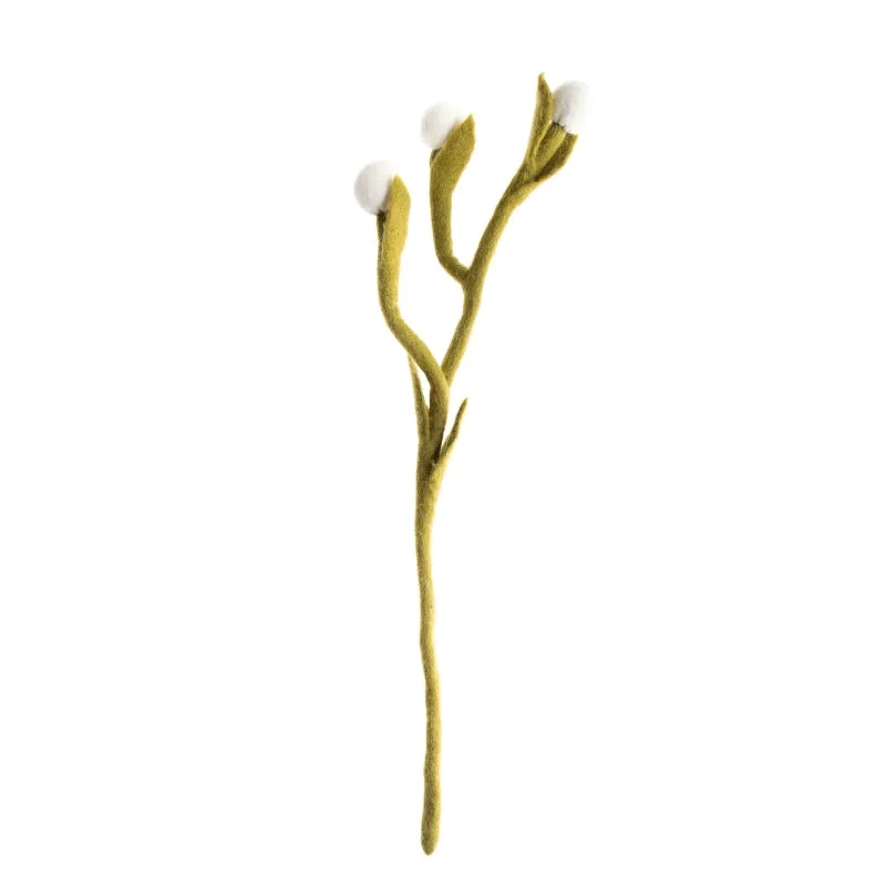 Felt Billy Buttons Stem - Pick Your Favorite
