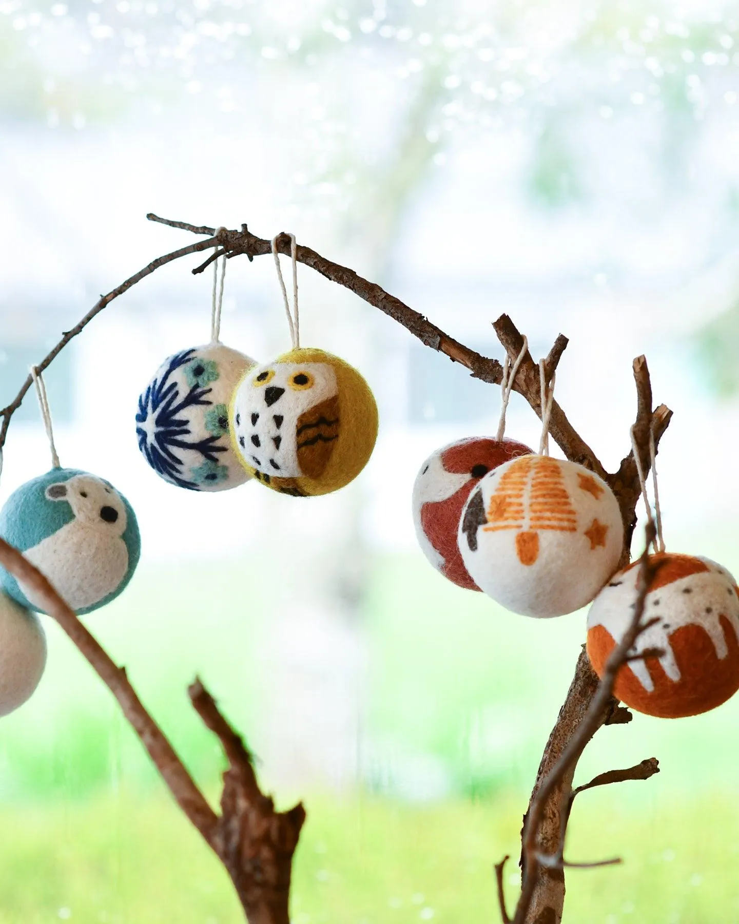 Felt Christmas Bauble Ornament - Polar Bear