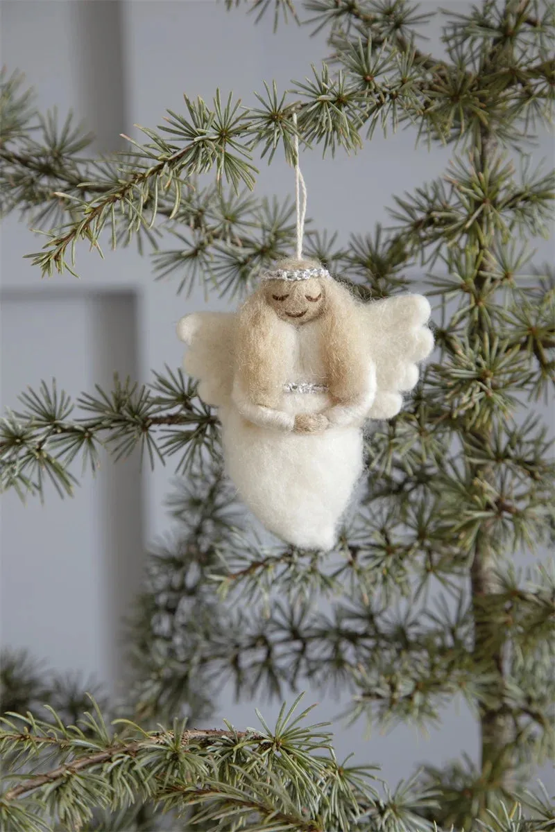 Felt Christmas Tree Decoration - Angel (Gloria)