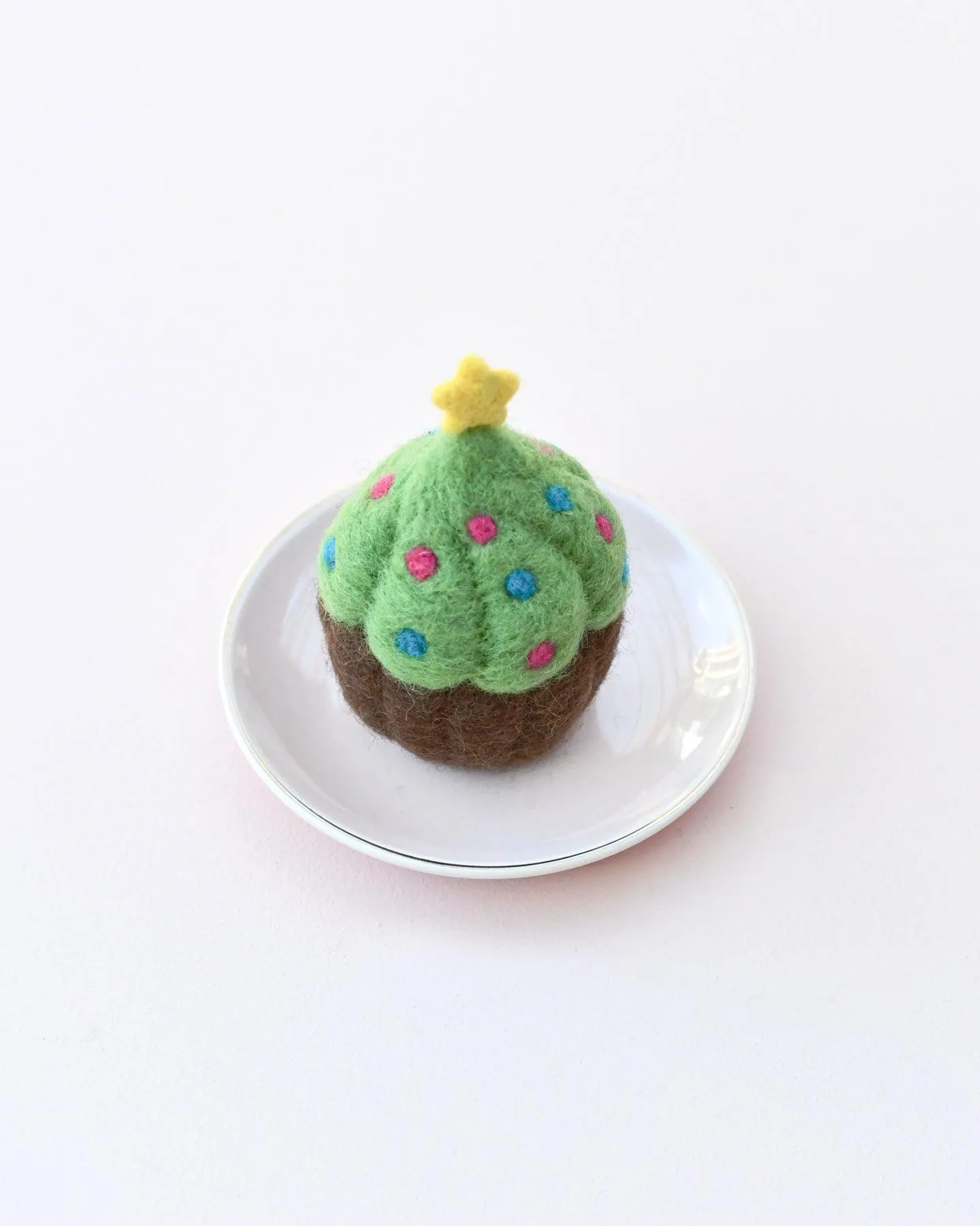 Felt Cupcake - Christmas Tree