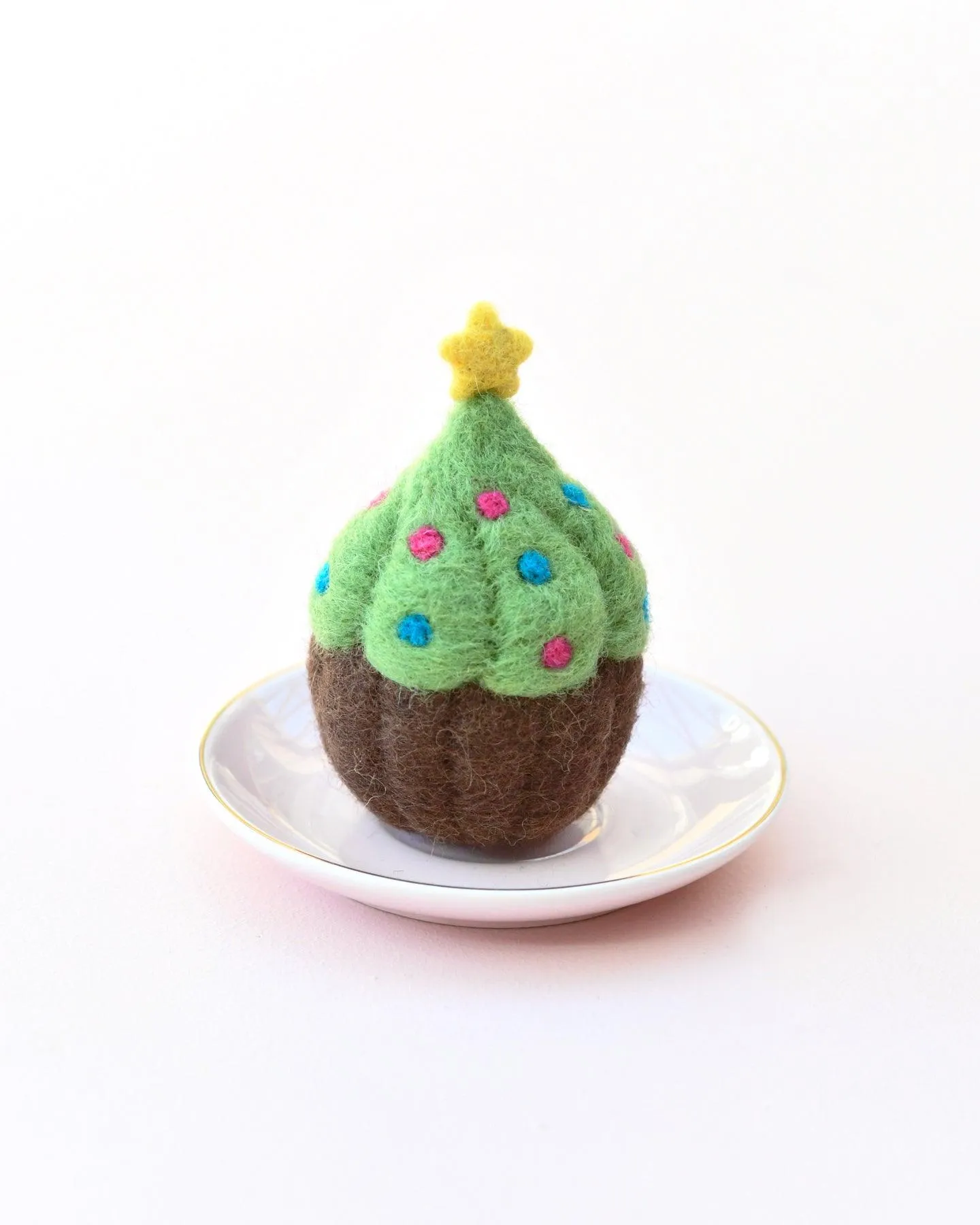 Felt Cupcake - Christmas Tree