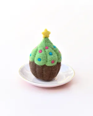 Felt Cupcake - Christmas Tree