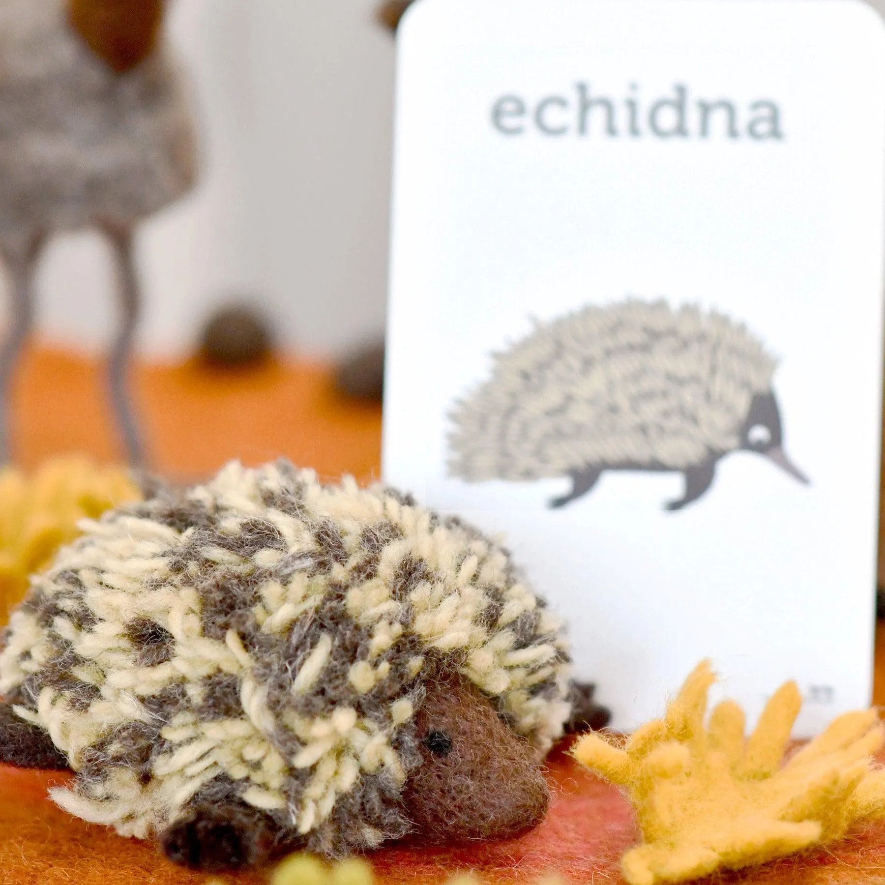 Felt Echidna Toy (Australian Animal)