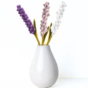 Felt Flower Stem - Lavender