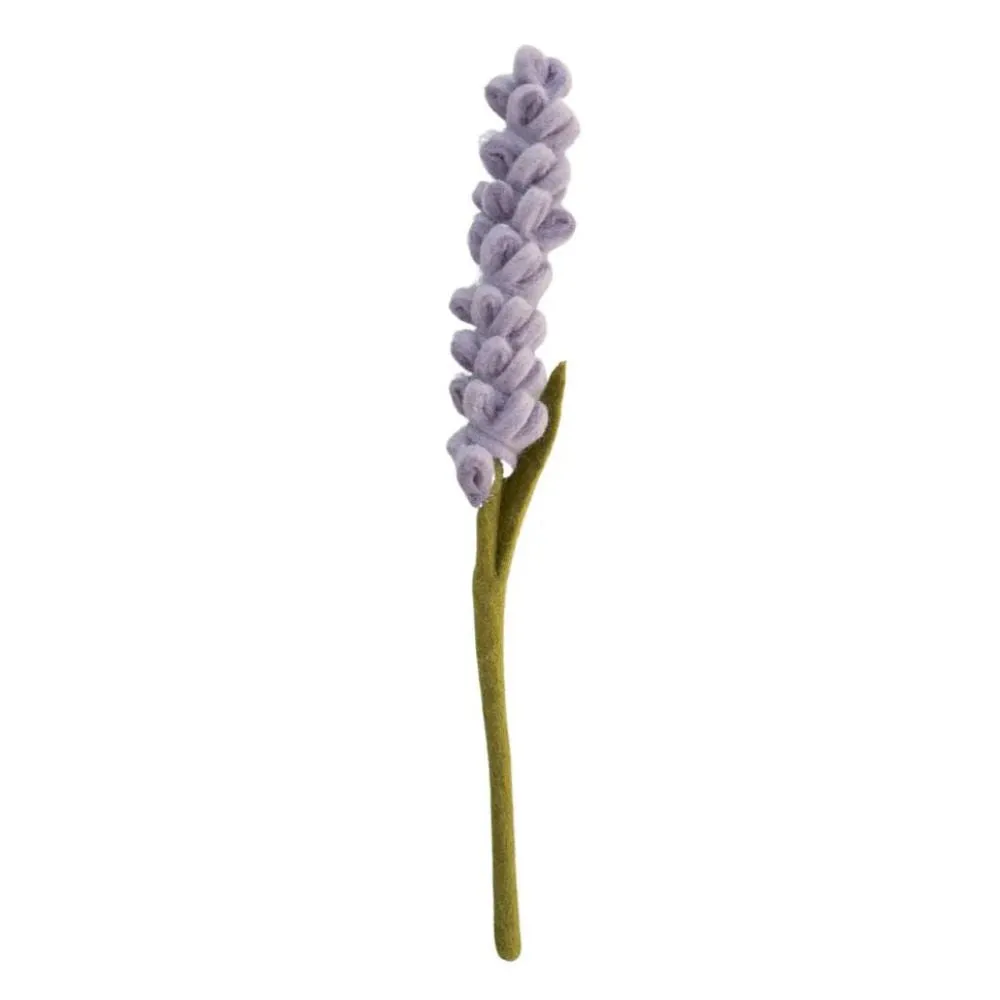 Felt Flower Stem - Lavender