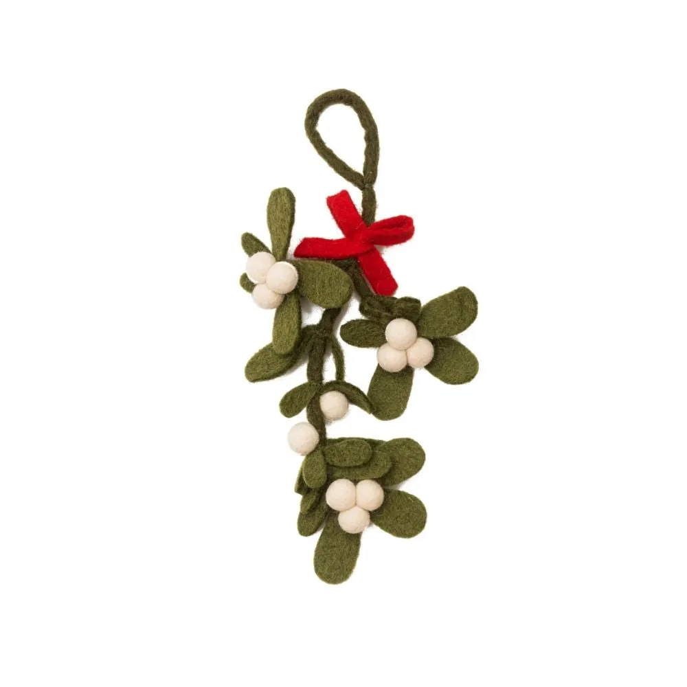 Felt Mistletoe Ornament