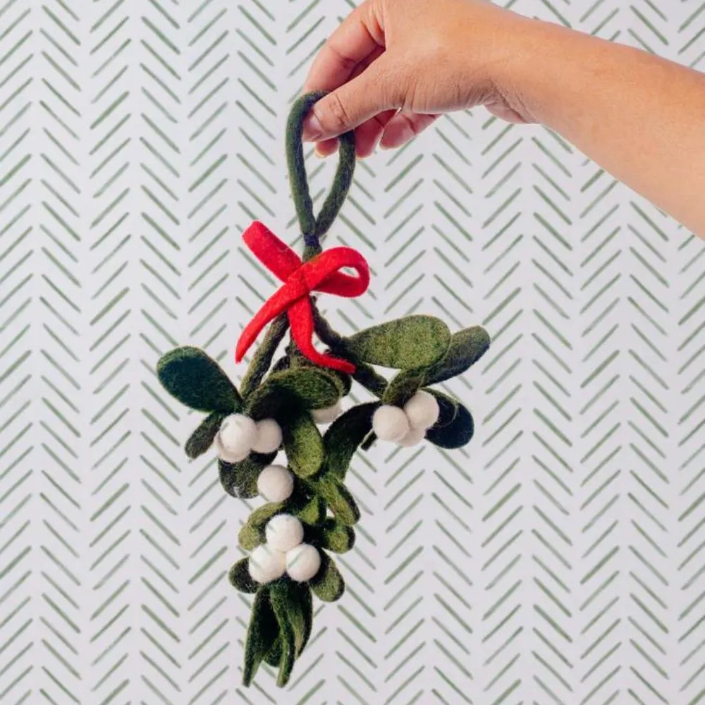 Felt Mistletoe Ornament
